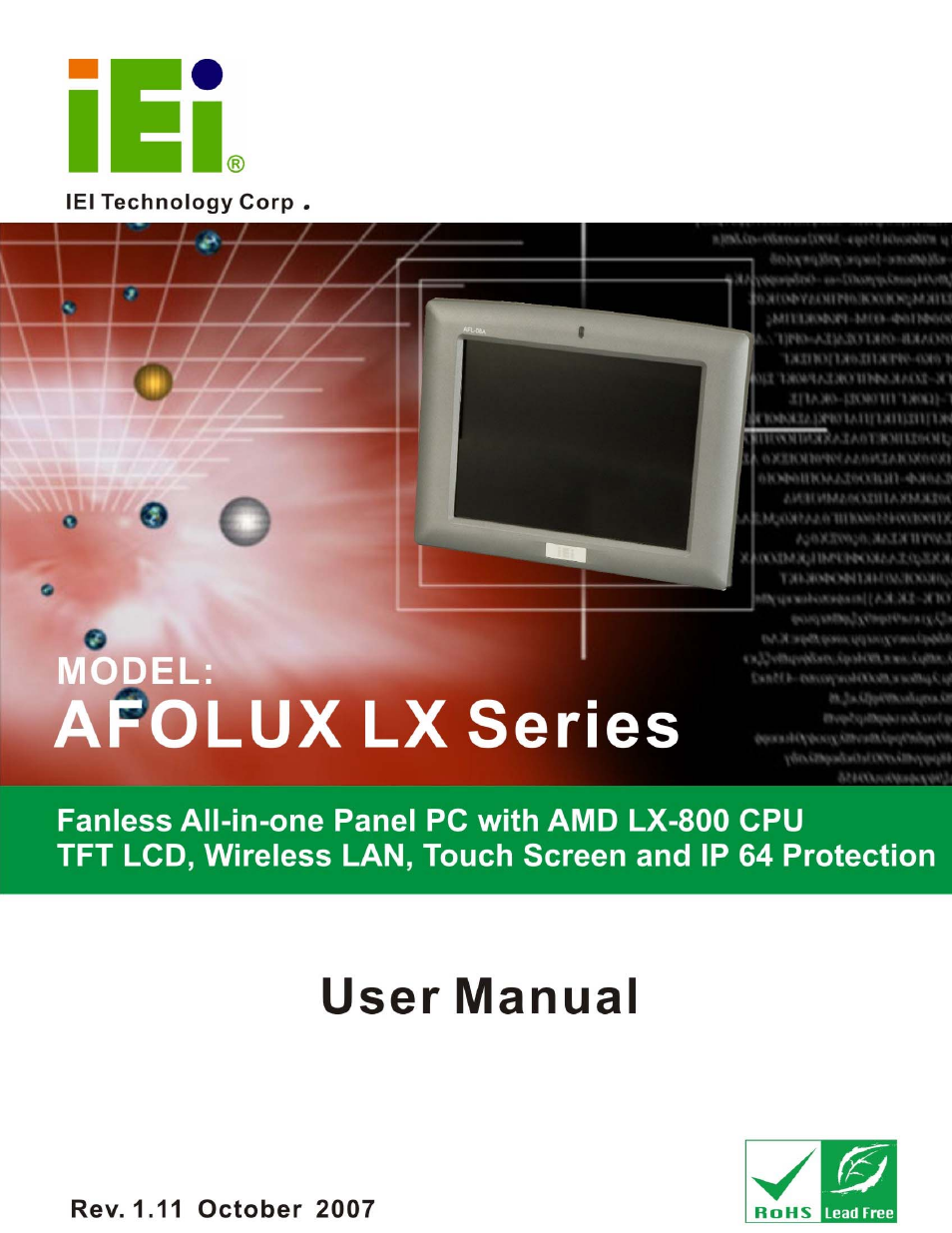 IEI Integration AFL-07A 08AH 10A 12A-LX Series User Manual | 131 pages