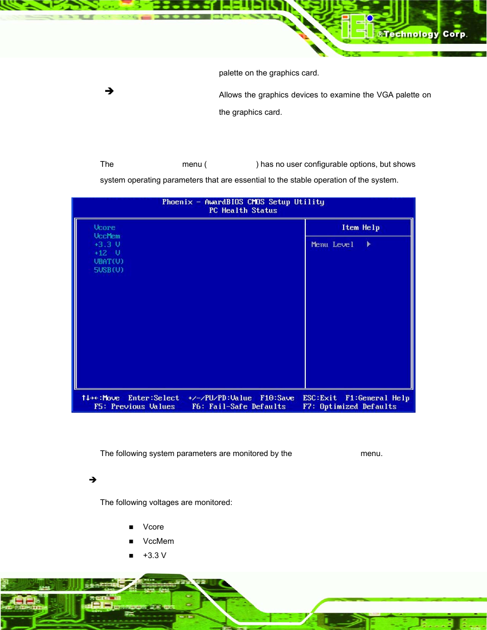 8 pc h, Ealth, Tatus | 8 pc health status | IEI Integration AFL-07A 08AH 10A 12A-LX Series User Manual | Page 105 / 131