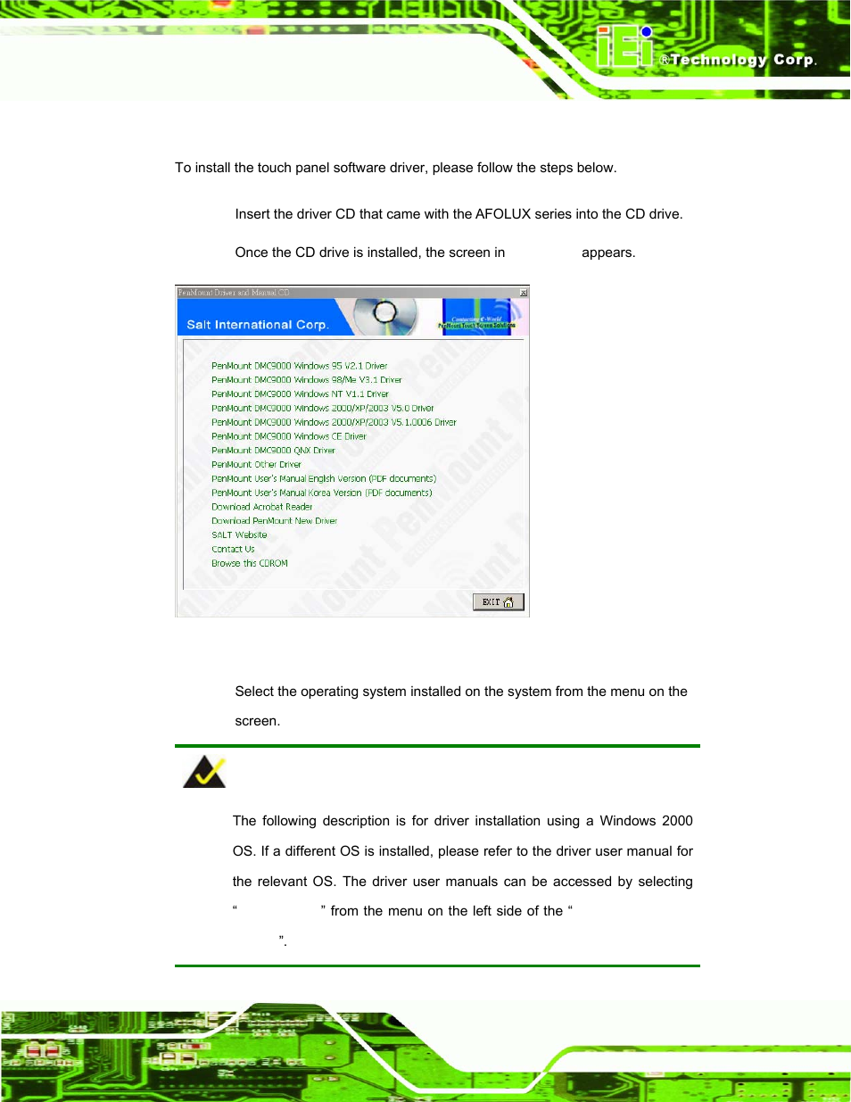 C.2.2 driver installation | IEI Integration AFL-07A 08AH 10A 12A-LX Series User Manual | Page 117 / 131