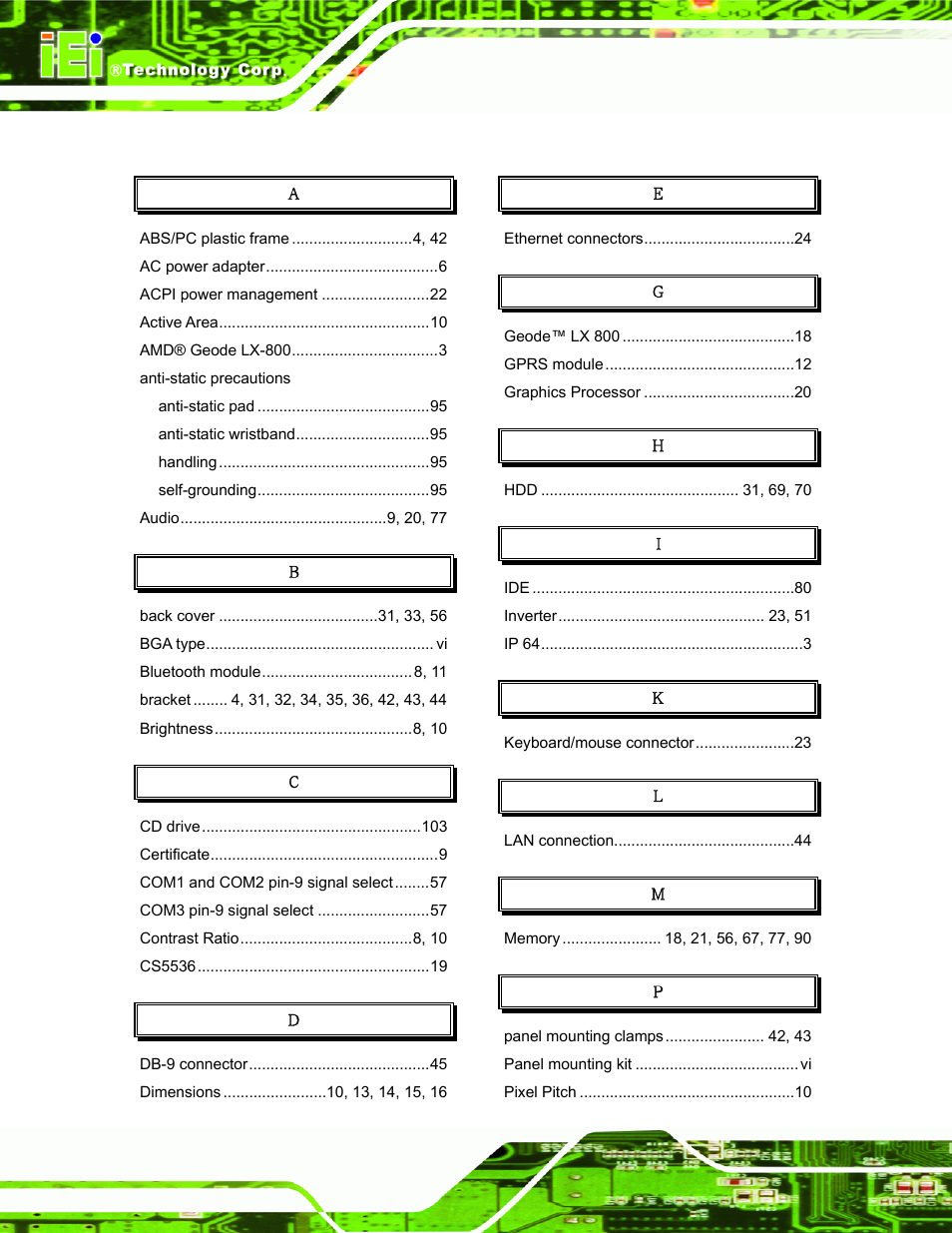 IEI Integration AFL-07A 08AH 10A 12A-LX Series User Manual | Page 130 / 131