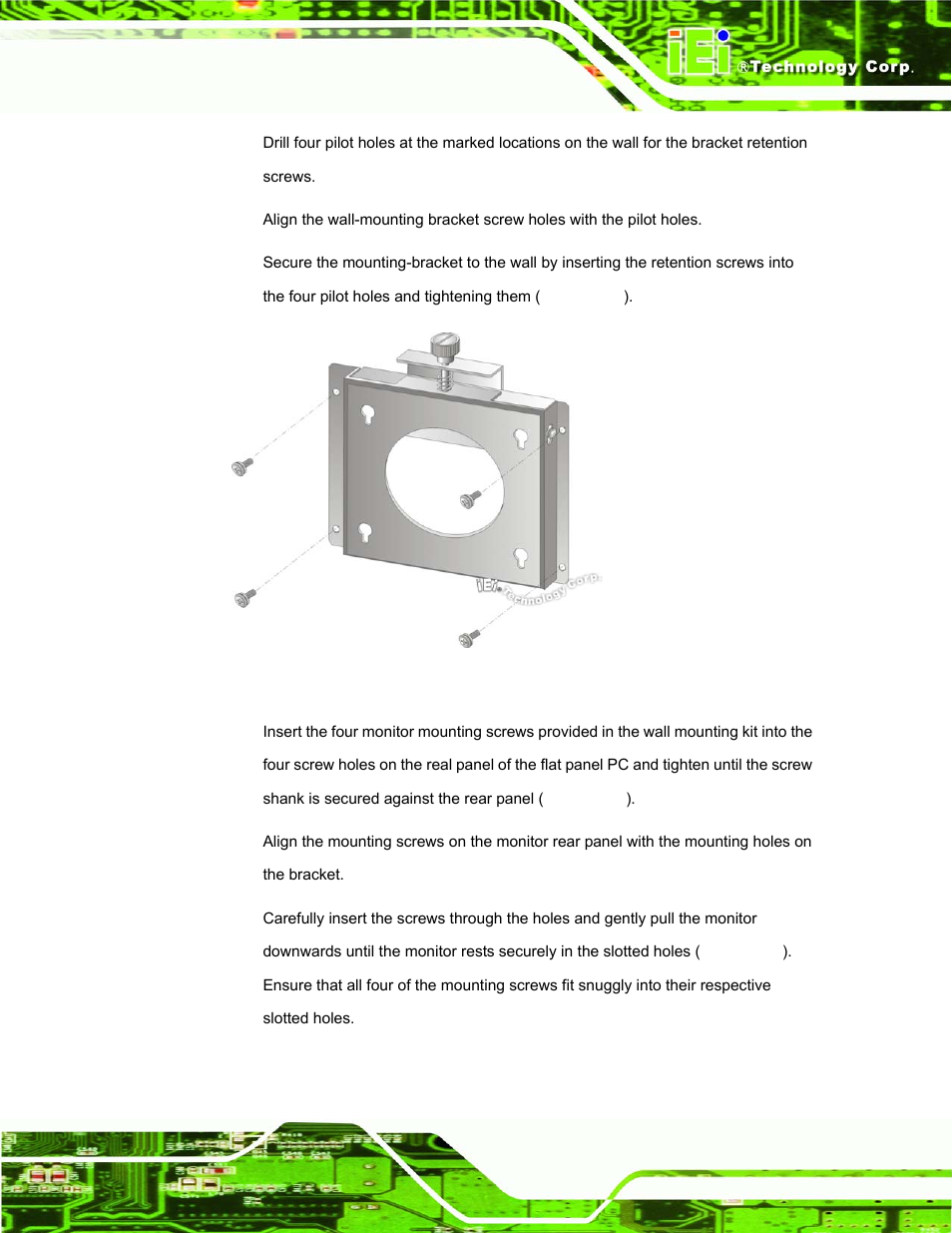 Figure 3-10: wall-mounting bracket | IEI Integration AFL-07A 08AH 10A 12A-LX Series User Manual | Page 49 / 131