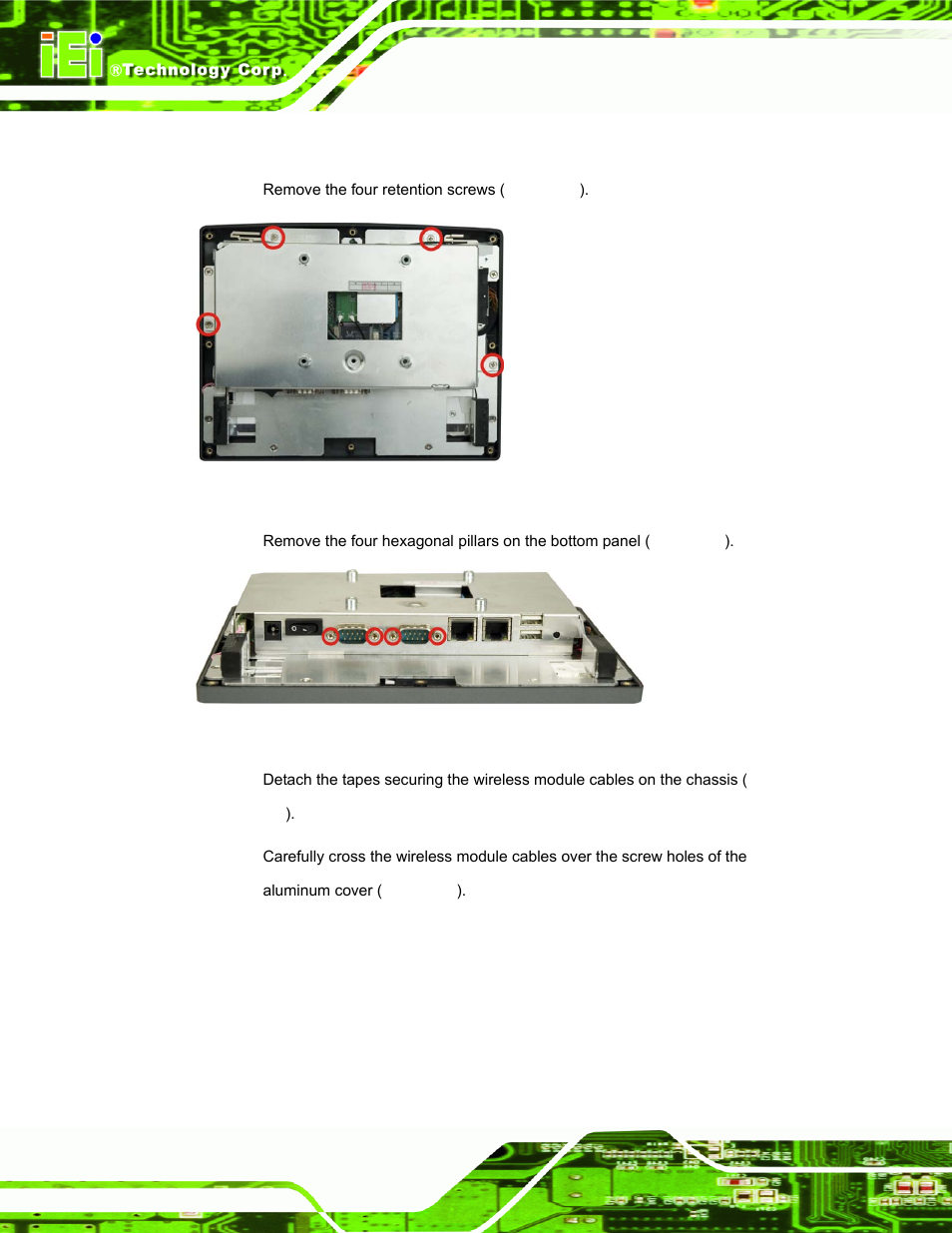2 afl-08a-lx internal aluminum cover removal | IEI Integration AFL-07A 08AH 10A 12A-LX Series User Manual | Page 66 / 131