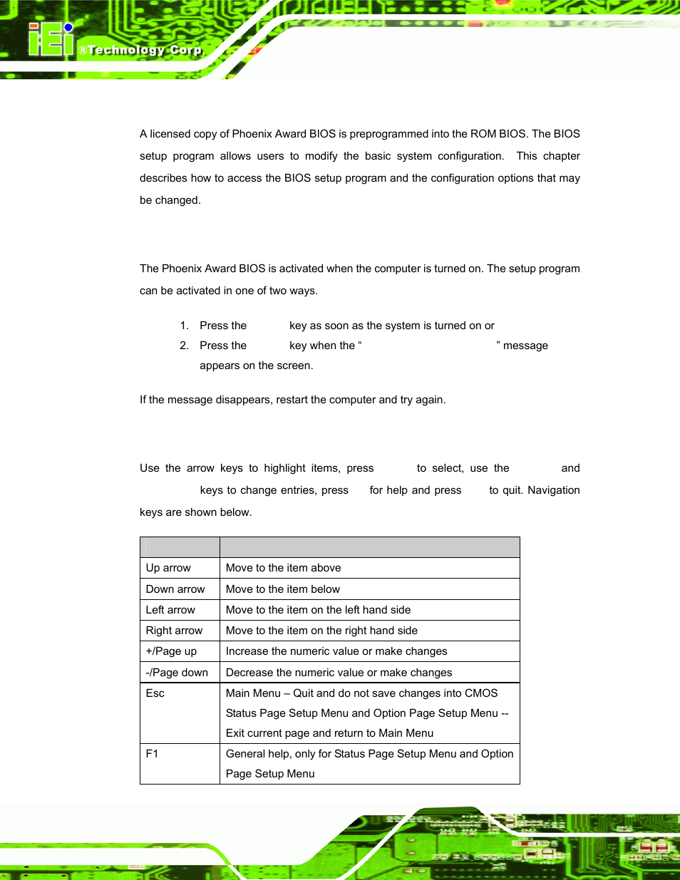 1 introduction, 1 starting setup, 2 using setup | Ntroduction | IEI Integration AFL-07A 08AH 10A 12A-LX Series User Manual | Page 76 / 131