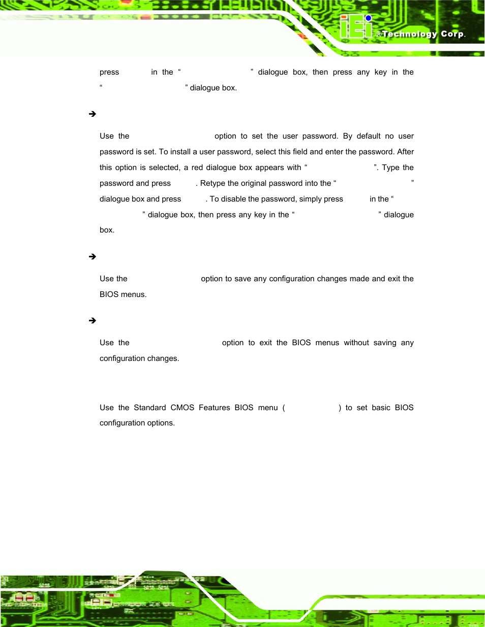 2 standard cmos features, Tandard, Cmos f | Eatures | IEI Integration AFL-07A 08AH 10A 12A-LX Series User Manual | Page 79 / 131