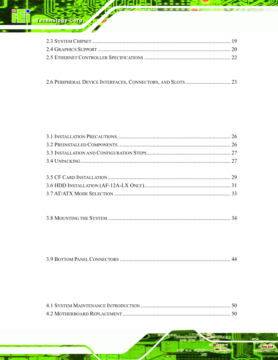 IEI Integration AFL-07A 08AH 10A 12A-LX Series User Manual | Page 8 / 131