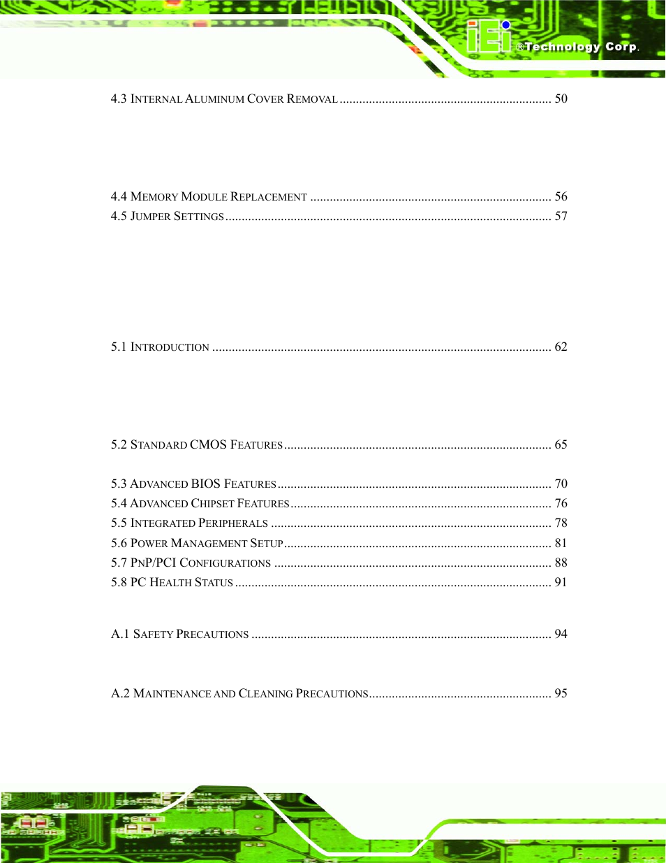 IEI Integration AFL-07A 08AH 10A 12A-LX Series User Manual | Page 9 / 131