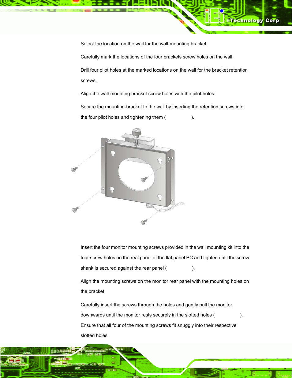Figure 3-10: wall-mounting bracket | IEI Integration AFL-LX-Series v2.01 User Manual | Page 45 / 122