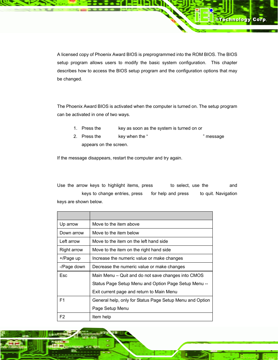 1 introduction, 1 starting setup, 2 using setup | Ntroduction | IEI Integration AFL-LX-Series v2.01 User Manual | Page 71 / 122