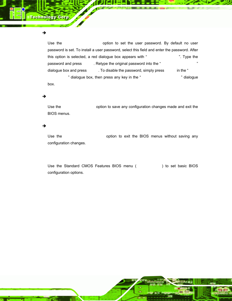 2 standard cmos features, Tandard, Cmos | Eatures | IEI Integration AFL-LX-Series v2.01 User Manual | Page 74 / 122