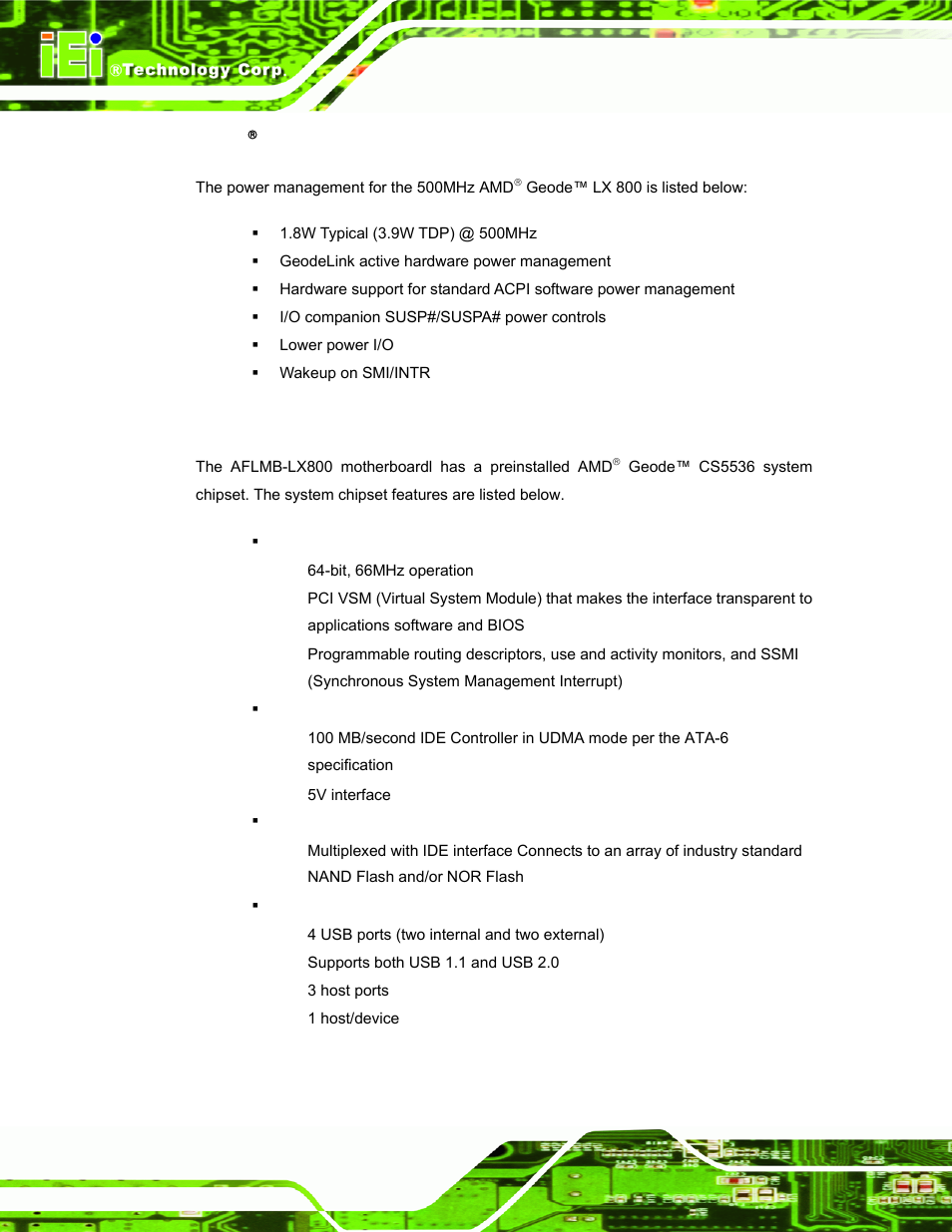 2 amd( geode™ lx 800 500mhz power management, 3 system chipset, 2 amd | Geode™ lx 800 500mhz power management, Ystem, Hipset, E shown in, Figure 1-6, Below, Figure 1-6: afl-07a-lx dimensions (units in mm) | IEI Integration AFL-LX-Series v2.10 User Manual | Page 28 / 121