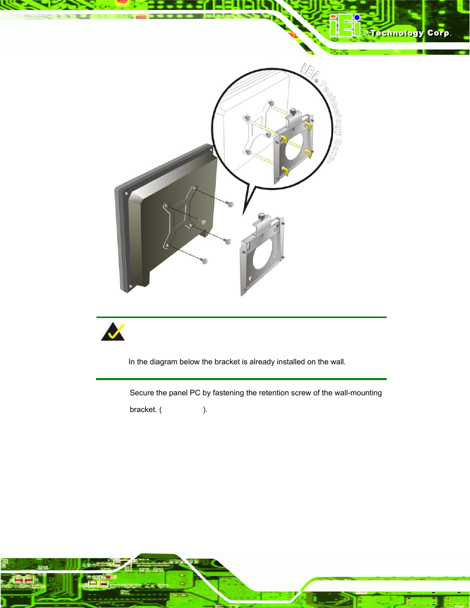 Figure 3-11: chassis support screws | IEI Integration AFL-LX-Series v2.10 User Manual | Page 45 / 121