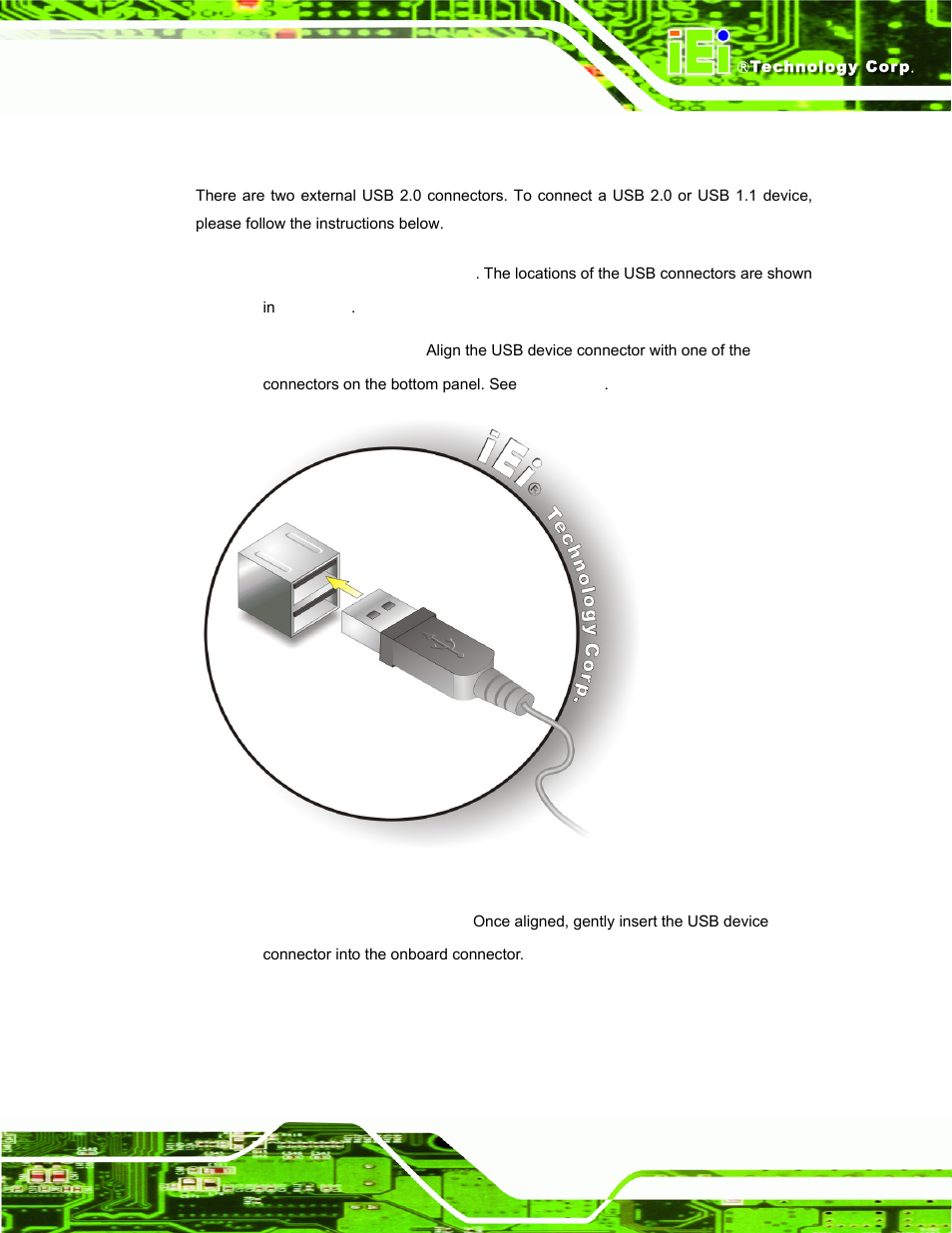 3 usb device connection, Figure 3-25: usb device connection | IEI Integration AFL-LX-Series v2.10 User Manual | Page 55 / 121