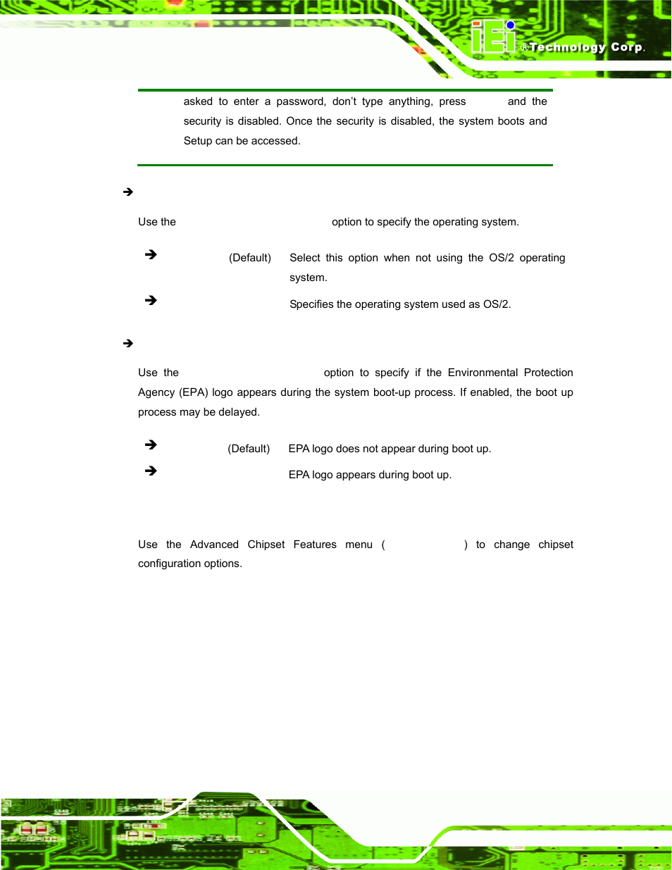 4 advanced chipset features, Dvanced, Hipset | Eatures, Section, Appear, Halt on [all, but | IEI Integration AFL-LX-Series v2.10 User Manual | Page 83 / 121