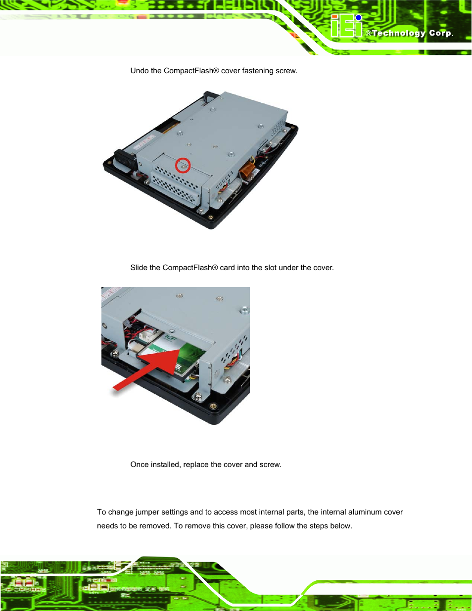 6 internal cover removal | IEI Integration AFL-F08A v2.10 User Manual | Page 29 / 143