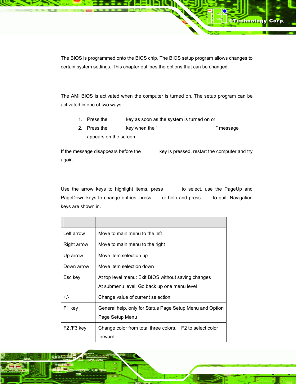 1 introduction, 1 starting setup, 2 using setup | IEI Integration AFL-F08A v2.10 User Manual | Page 59 / 143