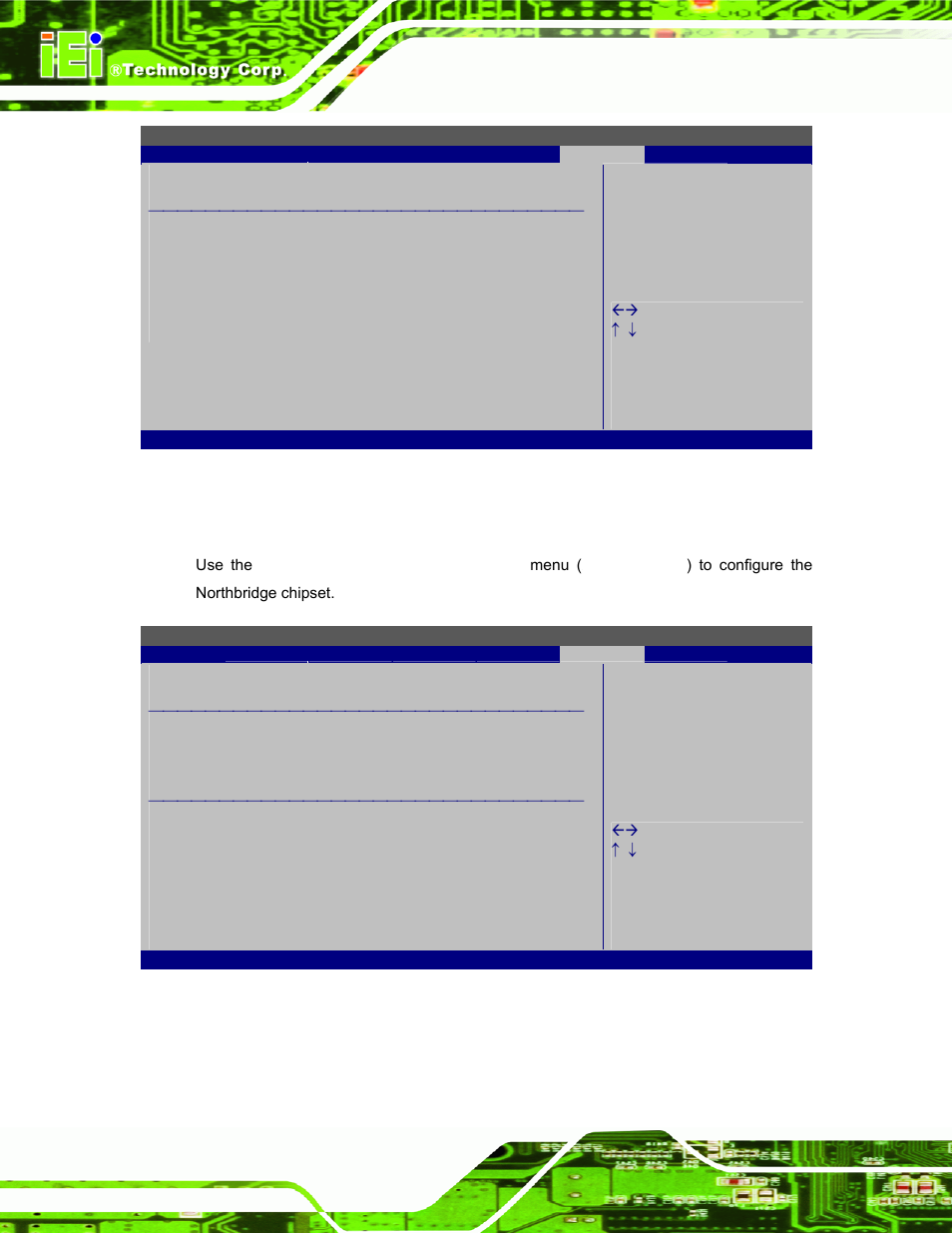 1 northbridge configuration | IEI Integration AFL-F08A v2.10 User Manual | Page 92 / 143