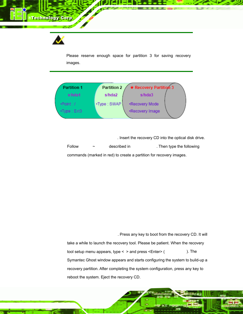 Figure b-22: partitions for linux | IEI Integration AFL-F08A v1.01 User Manual | Page 116 / 142