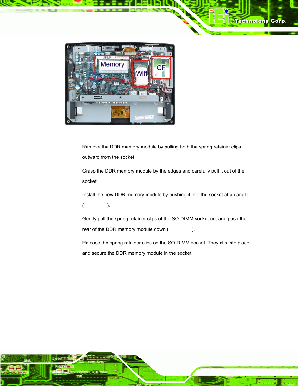 Figure 4-1: afl-f08a-n270 so-dimm socket location | IEI Integration AFL-F08A v2.21 User Manual | Page 55 / 158