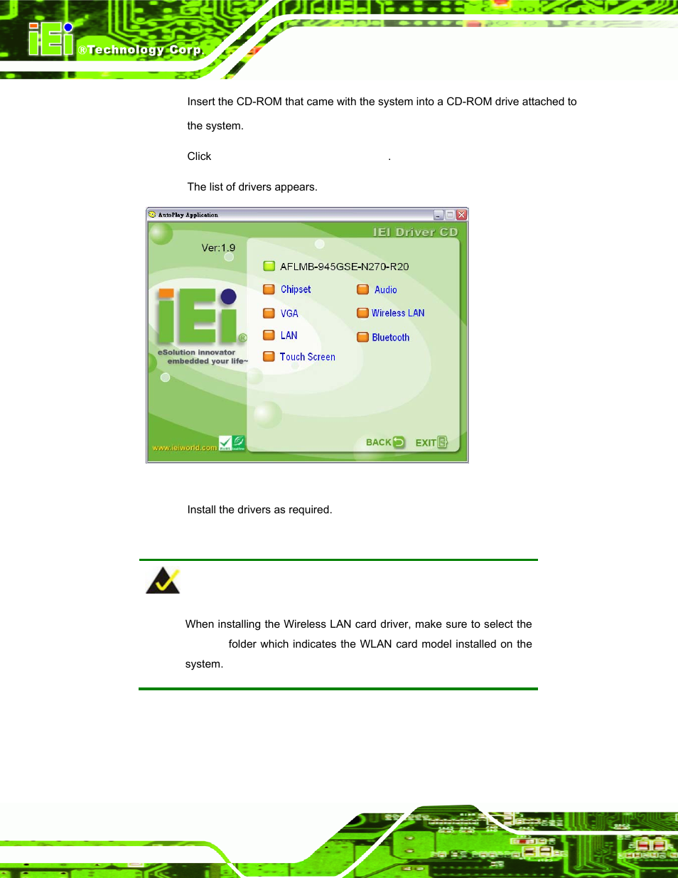 Figure 4-5: drivers | IEI Integration AFL-F08A v2.21 User Manual | Page 58 / 158