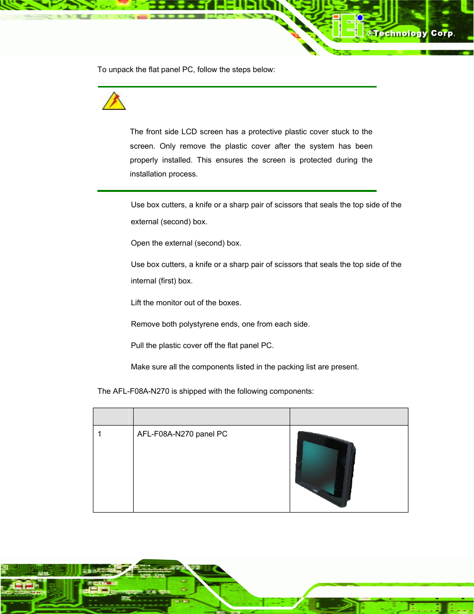 IEI Integration AFL-F08A v2.40 User Manual | Page 26 / 179
