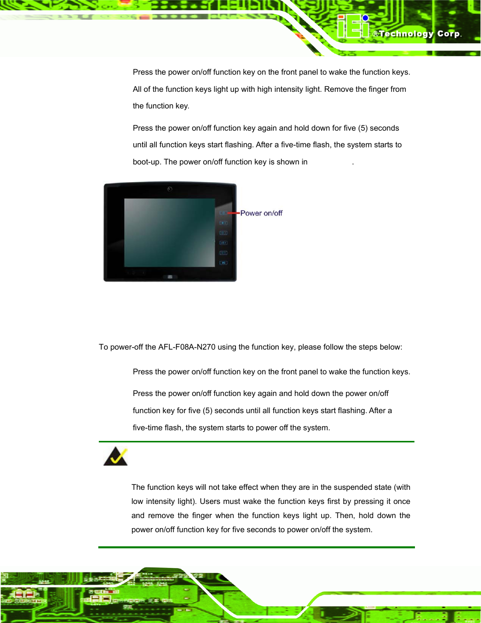 11 powering off the system | IEI Integration AFL-F08A v2.40 User Manual | Page 56 / 179