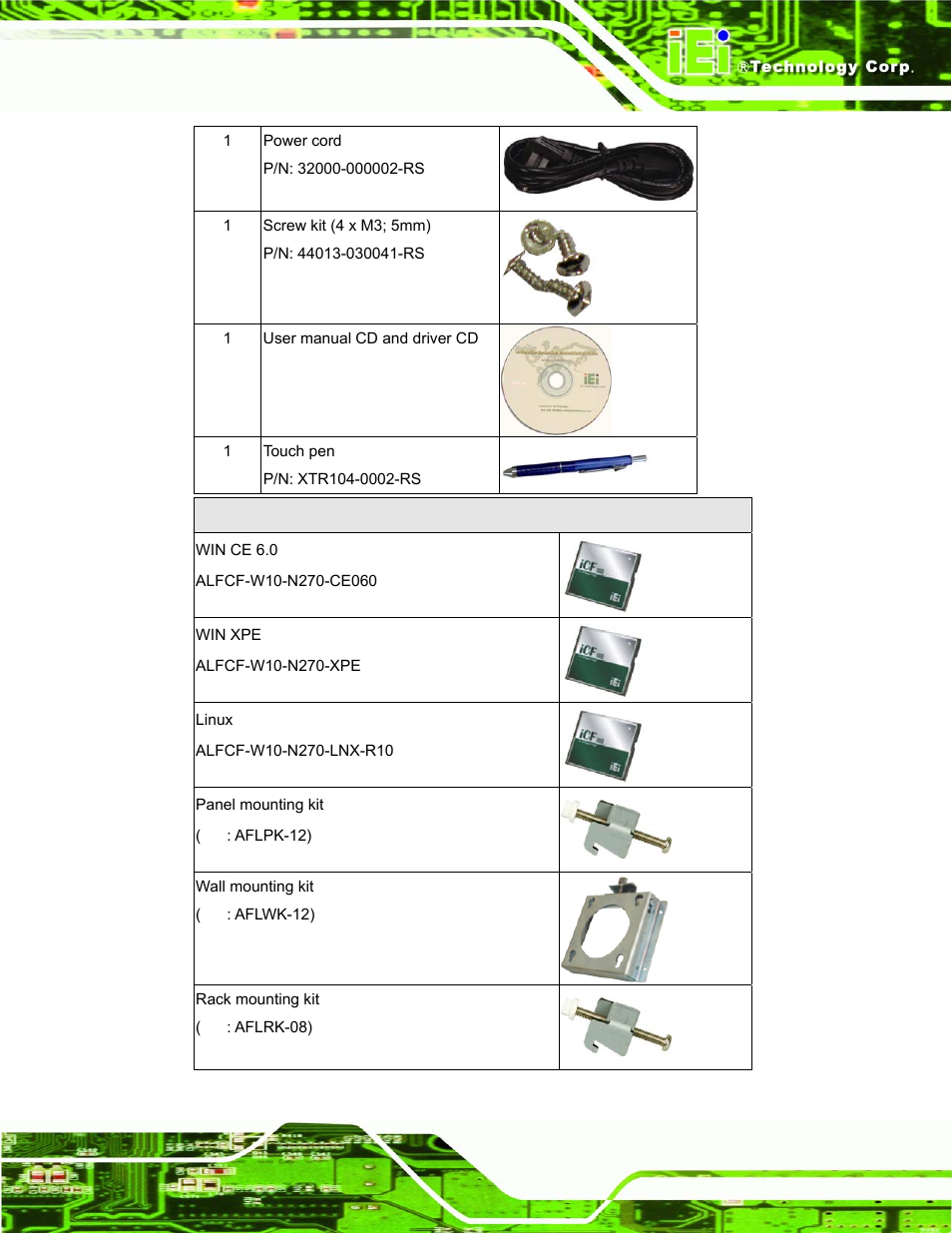 IEI Integration AFL-08B-N270 v1.00 User Manual | Page 23 / 112