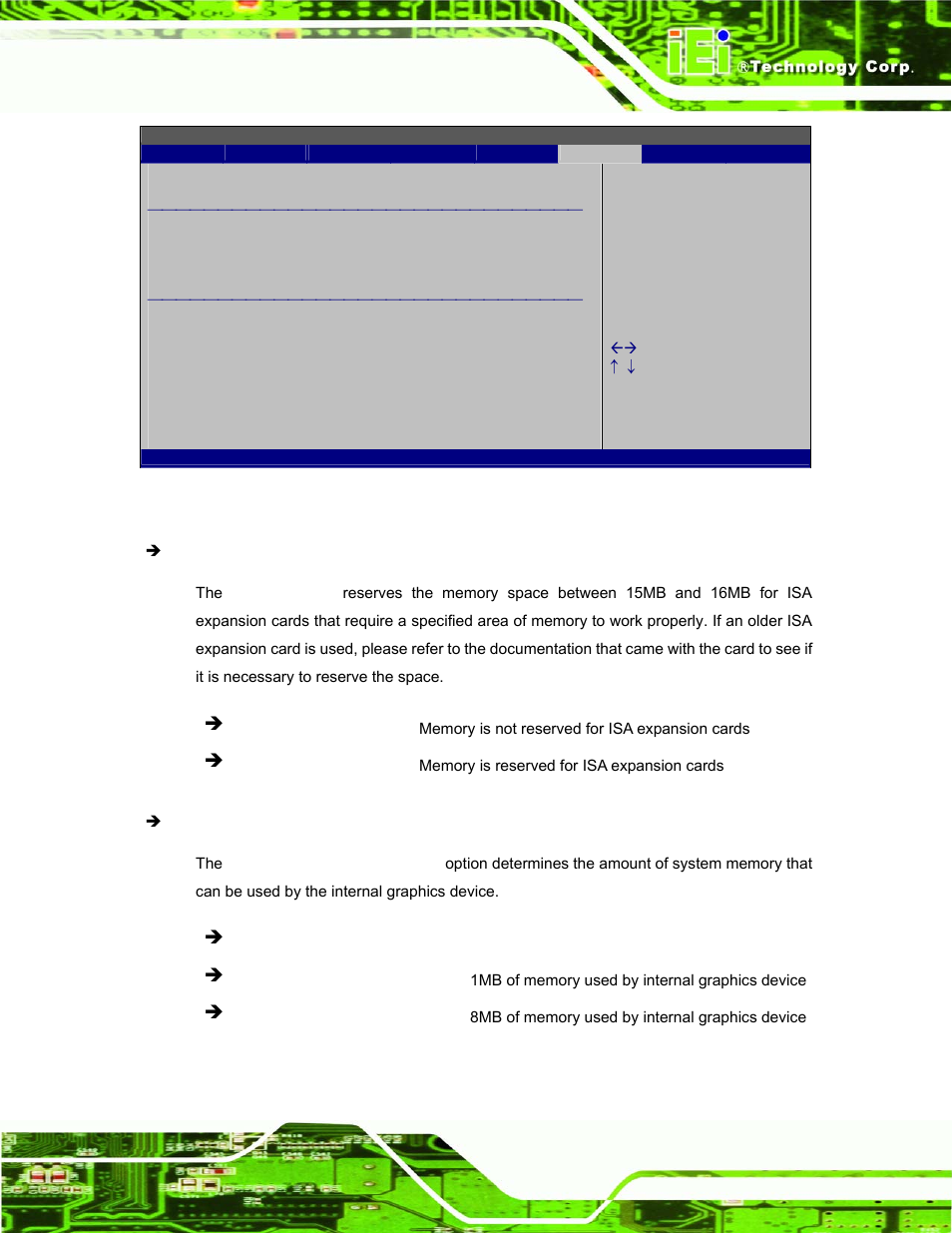 Bios menu 18: northbridge chipset configuration | IEI Integration AFL-08B-N270 v1.00 User Manual | Page 89 / 112