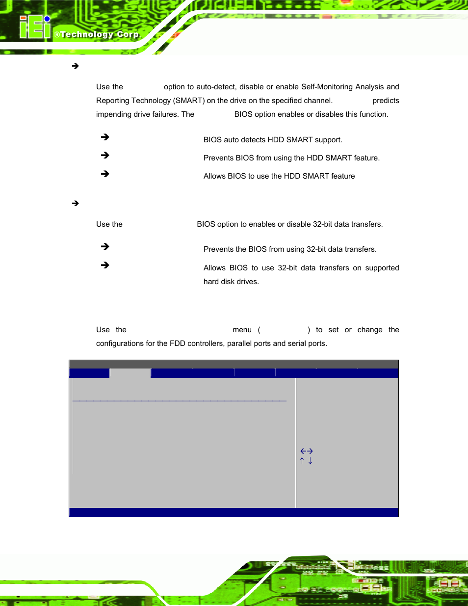 3 super i/o configuration, Bios menu 6: super io configuration | IEI Integration AFL-08B-N270 v2.20 User Manual | Page 68 / 114