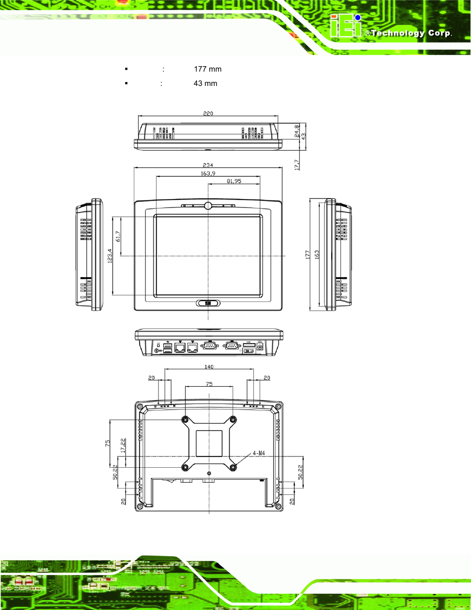 IEI Integration AFL-08B-N270 v2.30 User Manual | Page 21 / 132