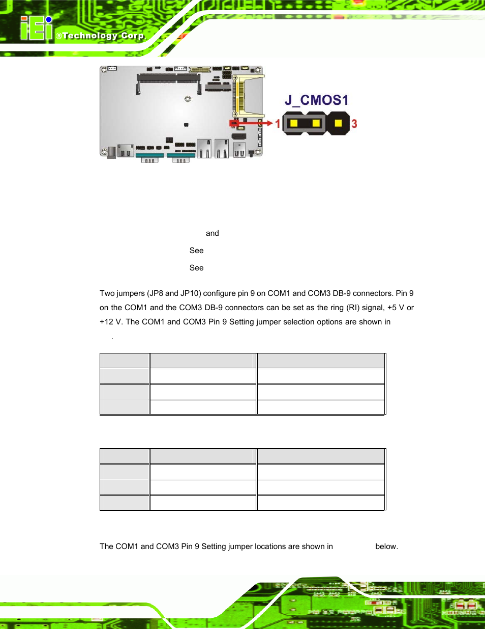 4 com port pin 9 select | IEI Integration AFL-08B-N270 v2.30 User Manual | Page 34 / 132