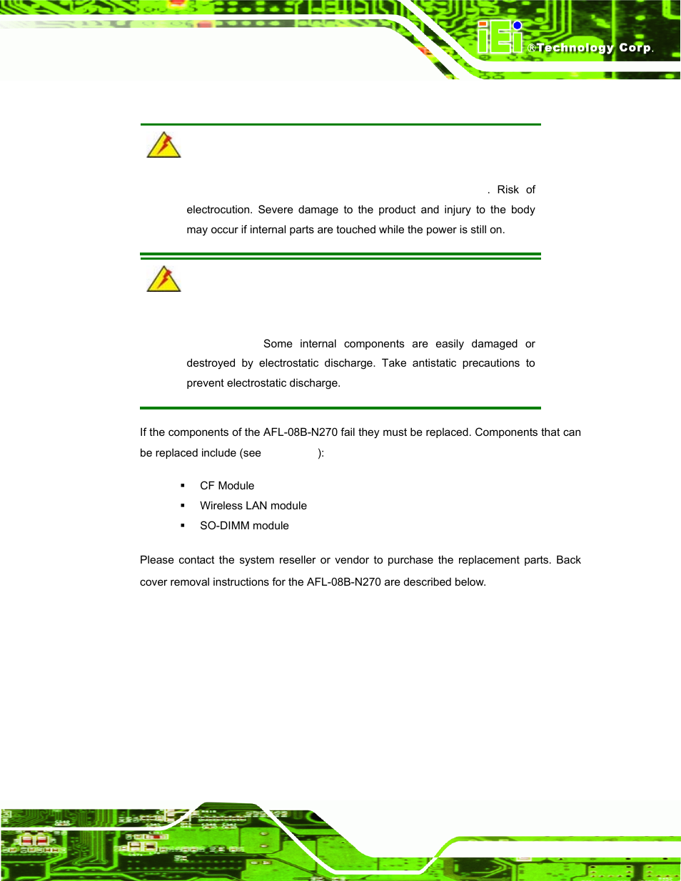 1 system maintenance introduction | IEI Integration AFL-08B-N270 v2.30 User Manual | Page 53 / 132