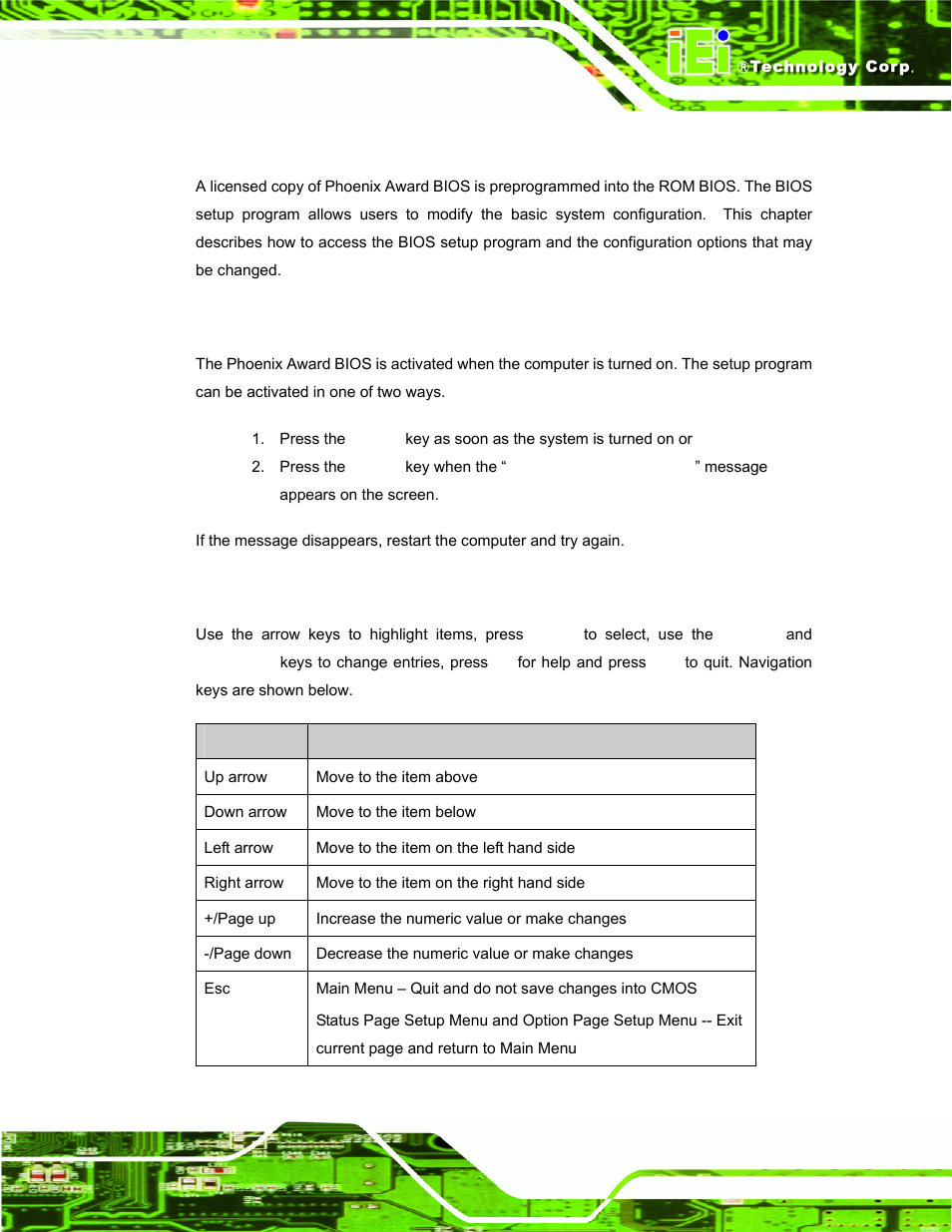 1 introduction, 1 starting setup, 2 using setup | Ntroduction | IEI Integration AFL-056A-LX v2.10 User Manual | Page 60 / 114