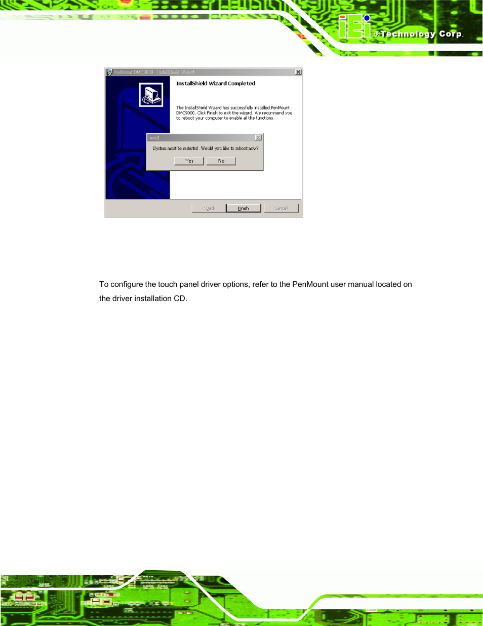 C.2.3 touch panel driver configuration | IEI Integration AFL-056A-LX v2.10 User Manual | Page 96 / 114