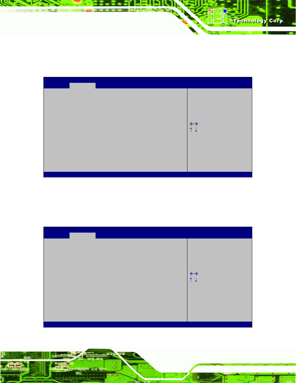 8 f81216 super io configuration, 1 serial port n configuration, Bios menu 11: super io configuration | Bios menu 12: serial port n configuration menu | IEI Integration AFL2-W21-H61 User Manual | Page 148 / 262