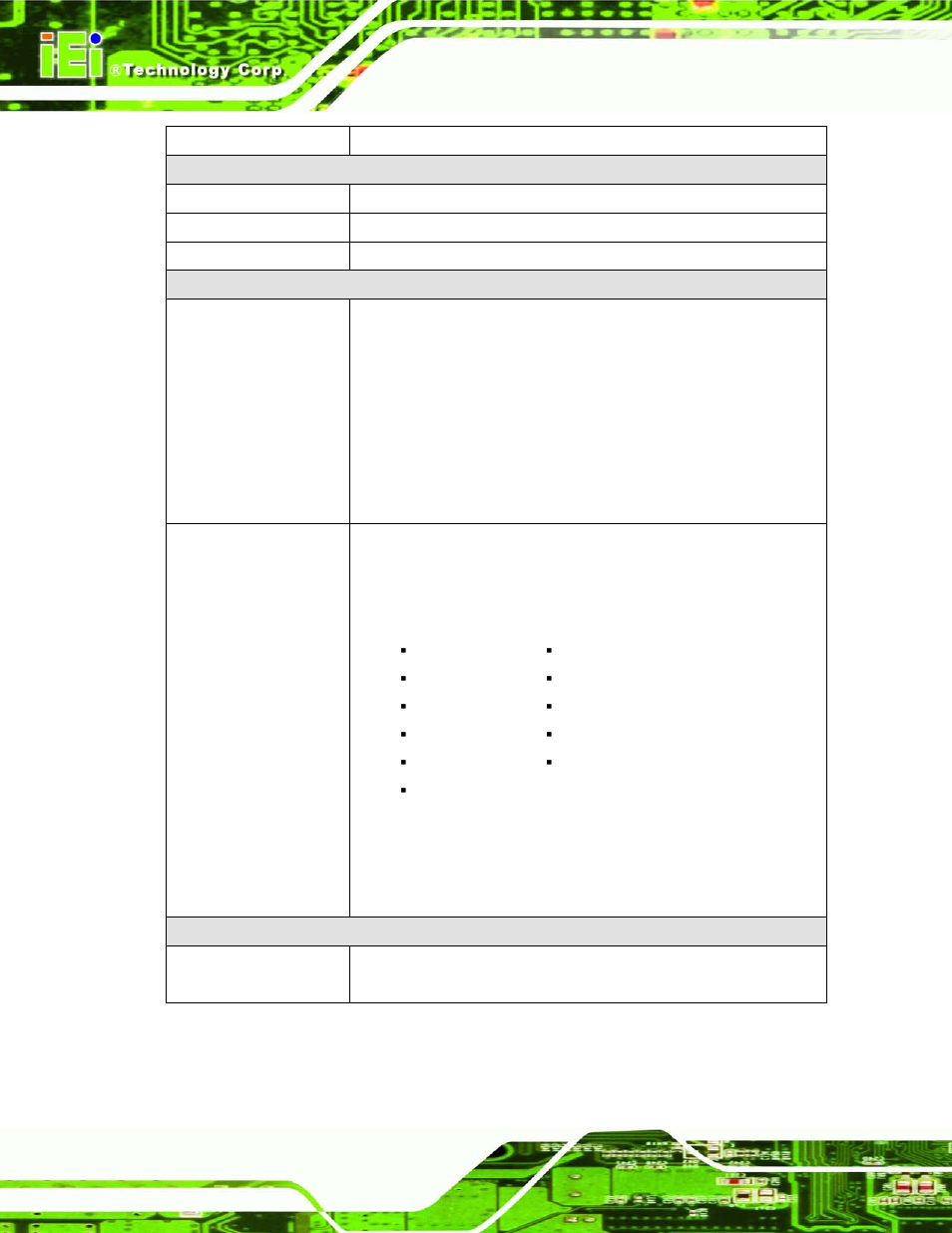 Table 9-1: icmc information panel description | IEI Integration AFL2-W21-H61 User Manual | Page 207 / 262