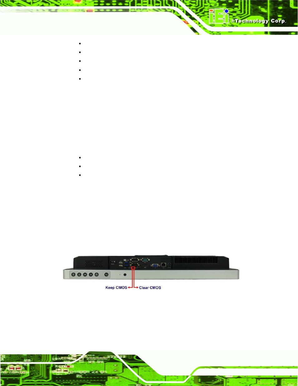 2 atx power mode, 9 clear cmos, Lear | Cmos, Figure 4-14: clear cmos switch location, 9 cle a r cmos | IEI Integration AFL2-W21-H61 User Manual | Page 68 / 262