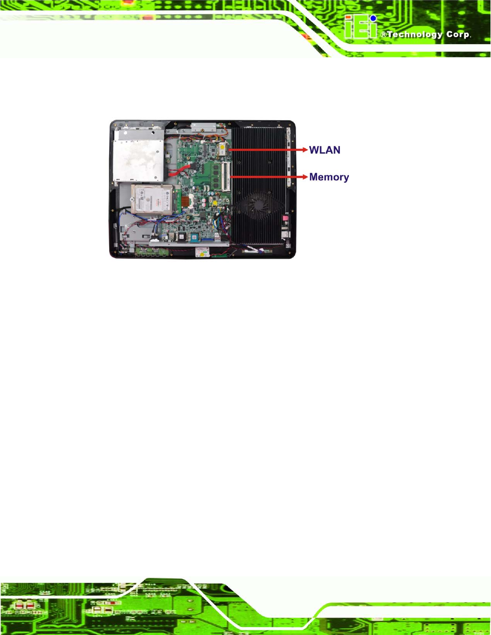 5 replacing components, 1 memory module replacement, Eplacing | Omponents, Figure 7-3: internal components | IEI Integration AFL2-W19A-H61 v1.11 User Manual | Page 138 / 277