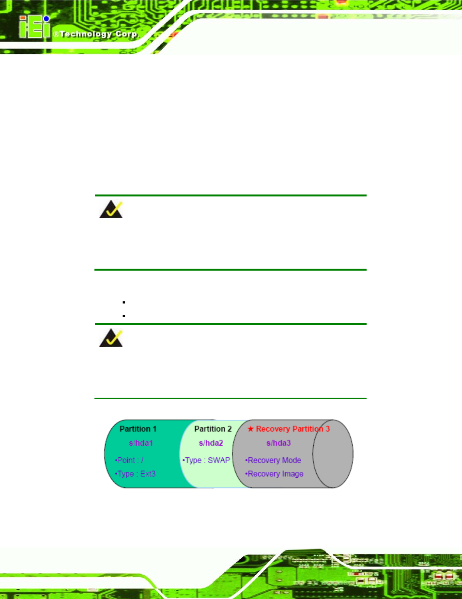 C.4 setup procedure for linux, Etup, Rocedure for | Inux, Figure c-29: partitions for linux | IEI Integration AFL2-W19A-H61 v1.11 User Manual | Page 255 / 277