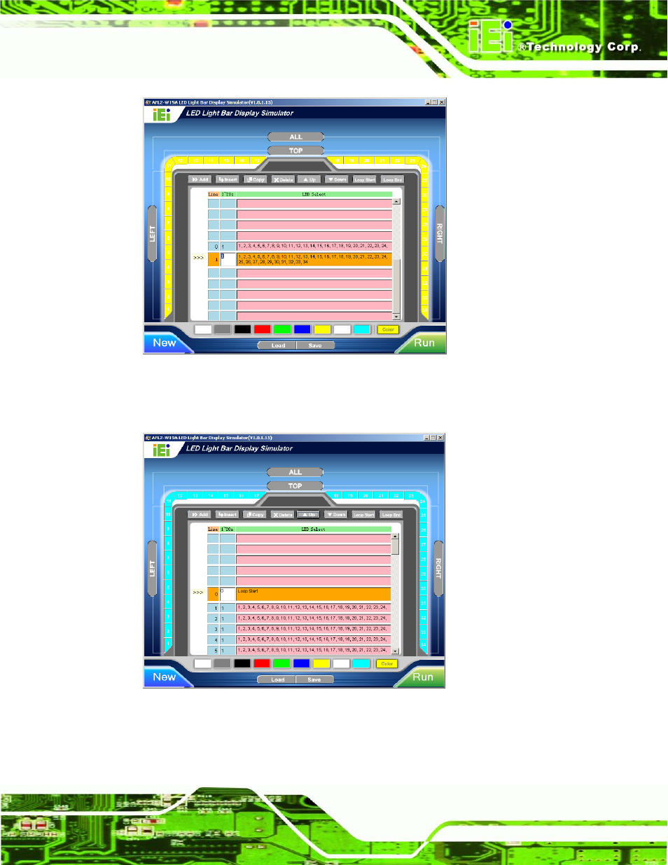 Figure 2-12: add new command, Figure 2-13: add loop start | IEI Integration AFL2-W19A-H61 v1.11 User Manual | Page 42 / 277