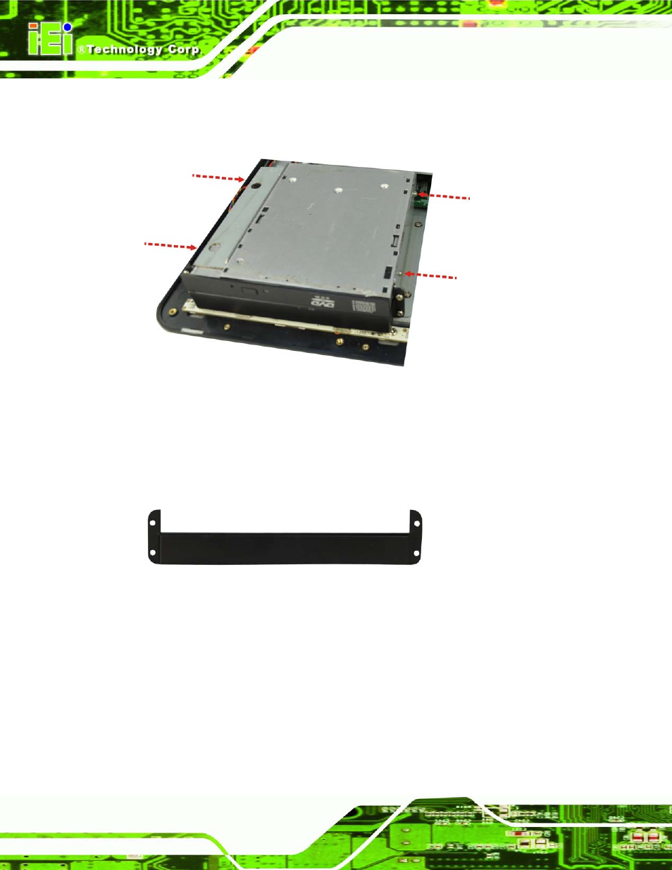 8 at/atx mode selection, At/atx, Election | Figure 5-11: dvd-rom bracket screws, Figure 5-12: dvd-rom cover | IEI Integration AFL2-W19A-H61 v1.11 User Manual | Page 77 / 277