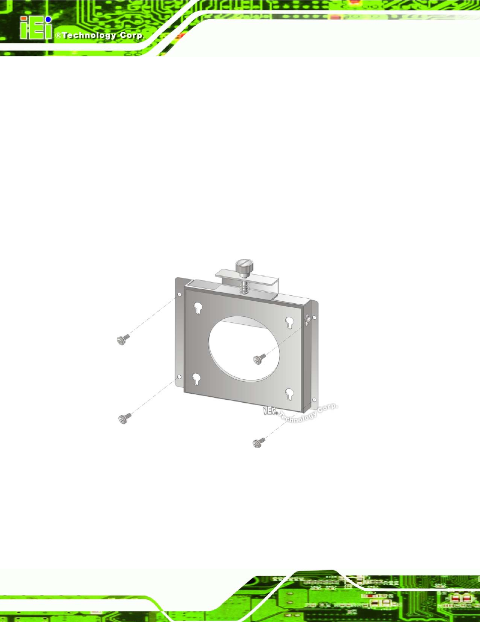 1 wall mounting, Figure 5-16: wall-mounting bracket | IEI Integration AFL2-W19A-H61 v1.11 User Manual | Page 81 / 277