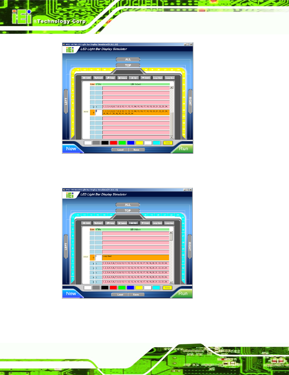 Figure 2-12: add new command, Figure 2-13: add loop start | IEI Integration AFL2-W19A-H61 v1.21 User Manual | Page 44 / 279