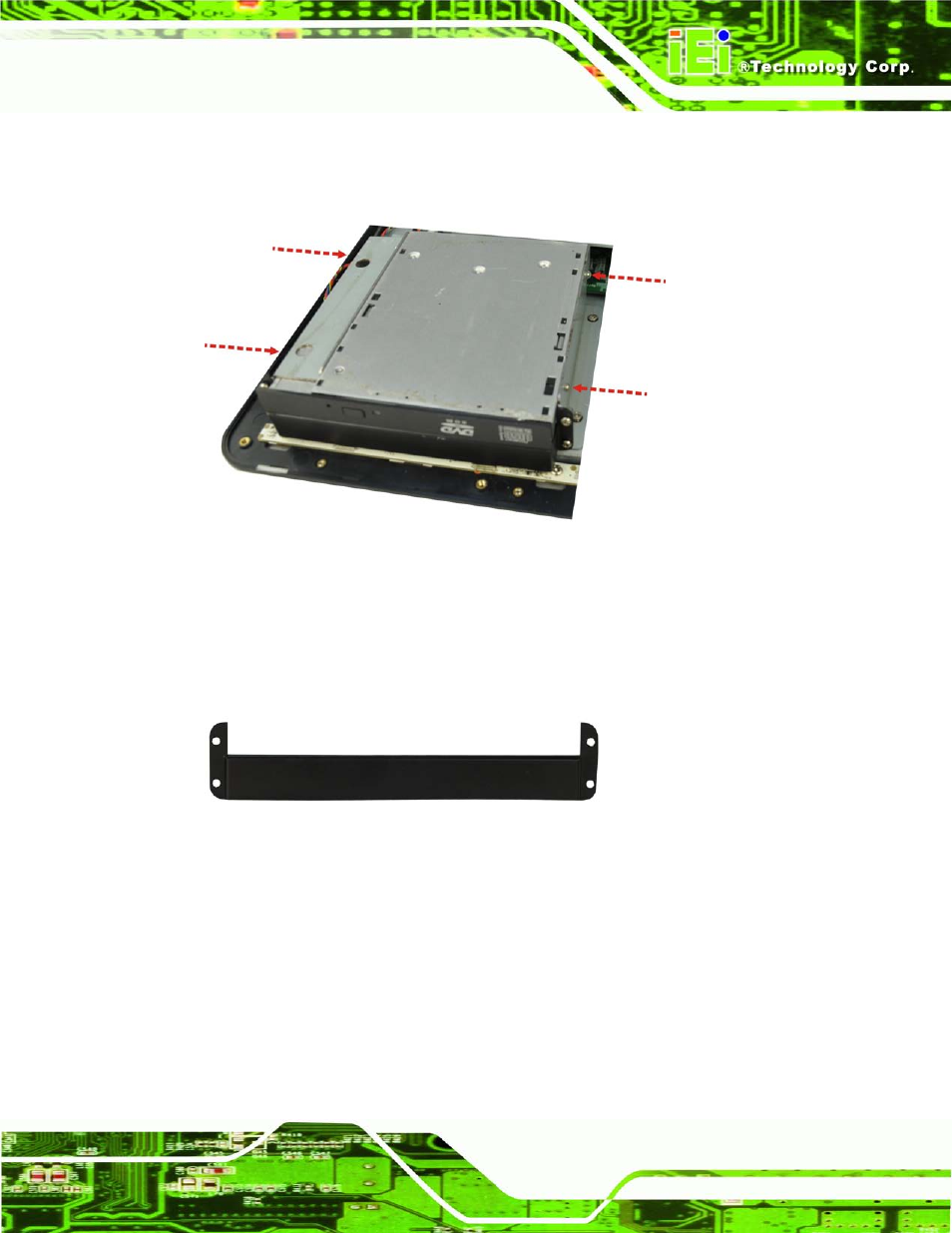 8 at/atx mode selection, At/atx, Election | Figure 5-11: dvd-rom bracket screws, Figure 5-12: dvd-rom cover | IEI Integration AFL2-W19A-H61 v1.21 User Manual | Page 79 / 279
