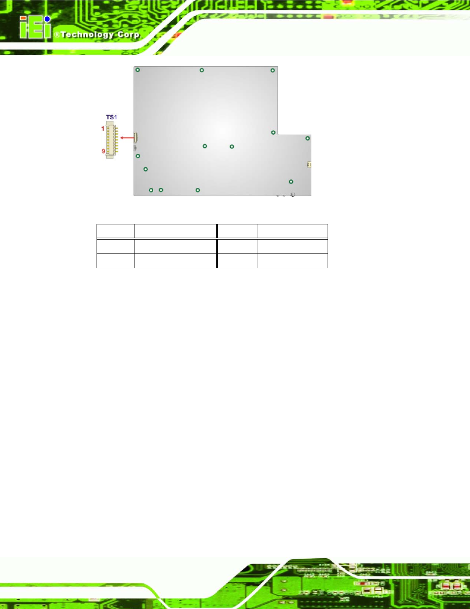 Figure 6-31: touch panel connector location, Table 6-27: touch panel connector pinouts | IEI Integration AFL2-17A-H61 v1.11 User Manual | Page 125 / 275