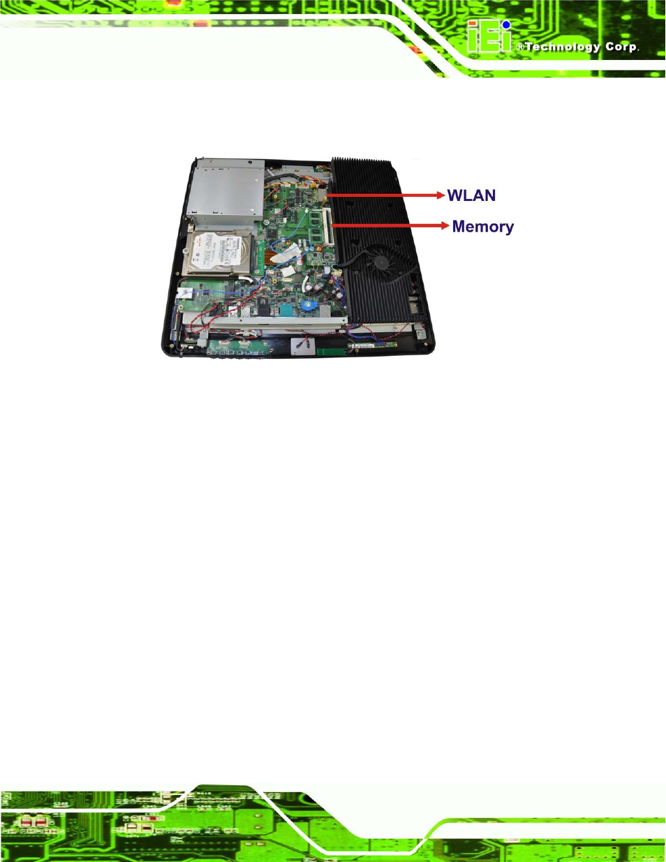 5 replacing components, 1 memory module replacement, Eplacing | Omponents, Figure 7-3: internal components | IEI Integration AFL2-17A-H61 v1.11 User Manual | Page 136 / 275