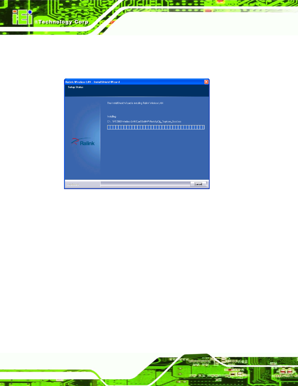 Figure 9-45: setup status | IEI Integration AFL2-17A-H61 v1.11 User Manual | Page 207 / 275