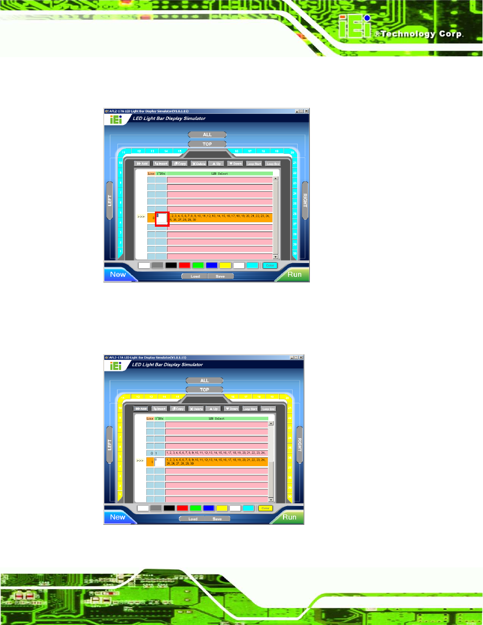Figure 2-11: light duration, Figure 2-12: add new command | IEI Integration AFL2-17A-H61 v1.11 User Manual | Page 40 / 275