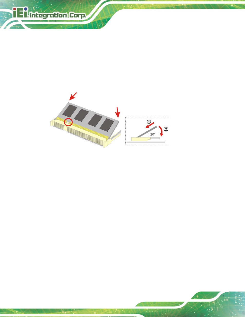 2 wlan card replacement, Figure 7-4: ddr so-dimm module installation | IEI Integration AFL2-17A-H61 v1.23 User Manual | Page 140 / 278