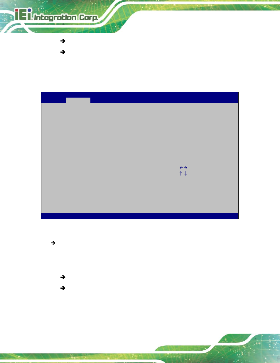 4 iei feature, Eature, Bios menu 15: iei feature | 4 iei fe a tu re | IEI Integration AFL2-17A-H61 v1.23 User Manual | Page 166 / 278