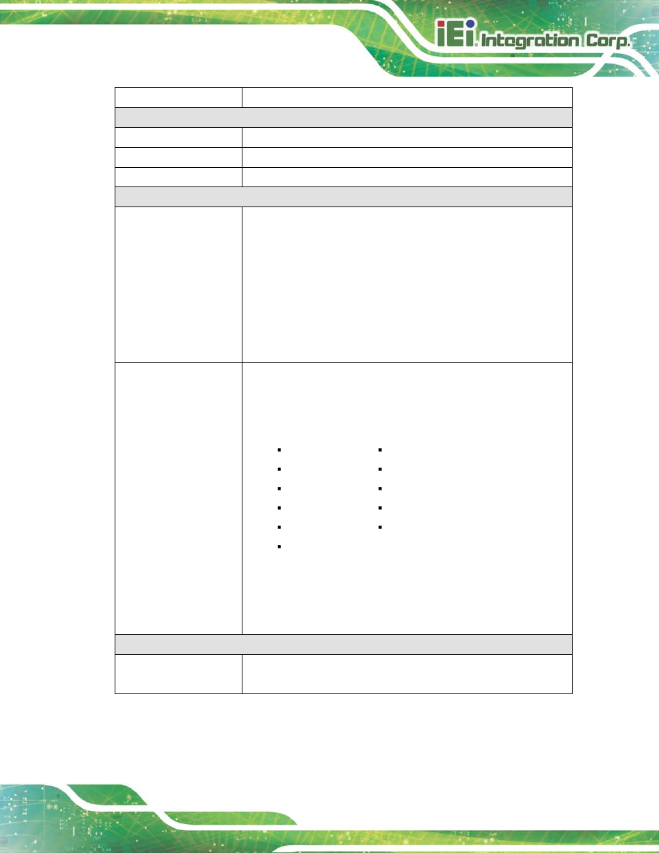 Table 10-1: icmc information panel description | IEI Integration AFL2-17A-H61 v1.23 User Manual | Page 223 / 278